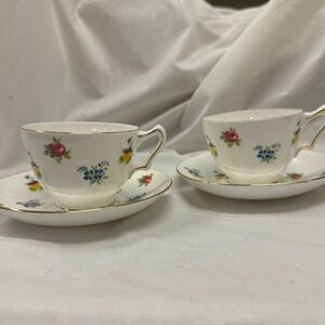 Roses and pansies fine bone china tea cup.